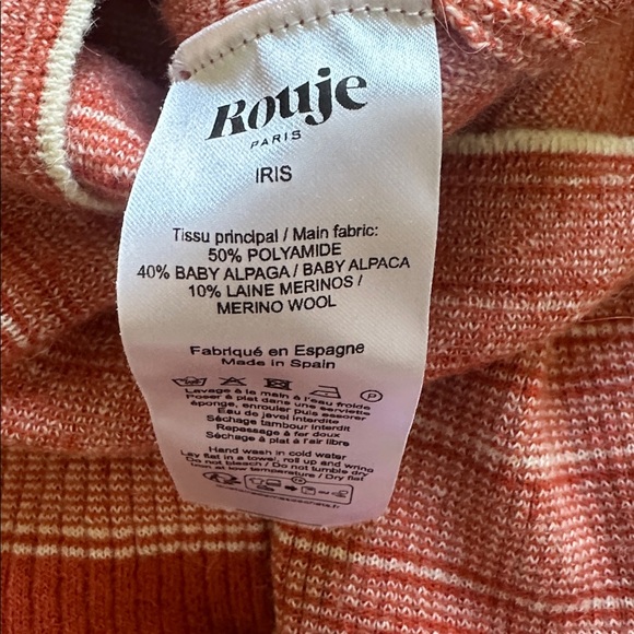 Rouje Wool and Alpaca Turtleneck and Thin Scarf  - Pull Iris et écharpe Corentin - Picture 8 of 8